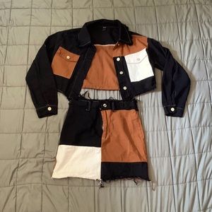Two piece skirt and jacket